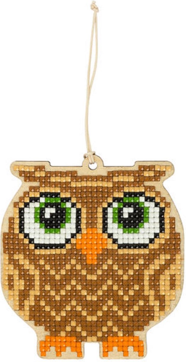 Diamond Painting Freyja Crystal Wooden Pendant | Owl